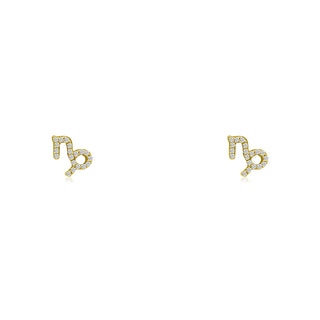 Diamond Zodiac Stud  Lindsey Leigh Jewelry.
