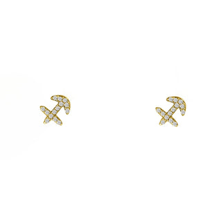 Diamond Zodiac Stud  Lindsey Leigh Jewelry.
