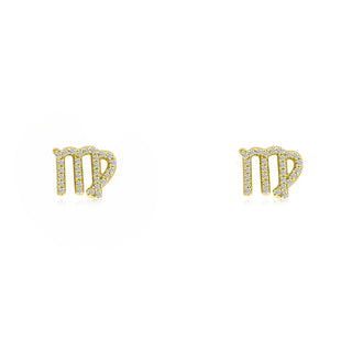 Diamond Zodiac Stud  Lindsey Leigh Jewelry.
