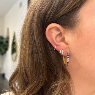 Diamond Zodiac Stud  Lindsey Leigh Jewelry.
