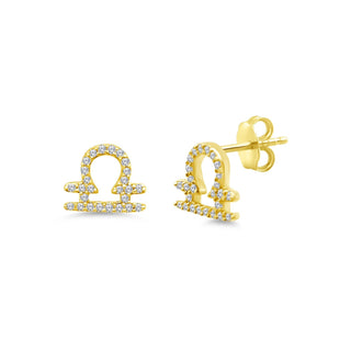 Diamond Zodiac Stud  Lindsey Leigh Jewelry.
