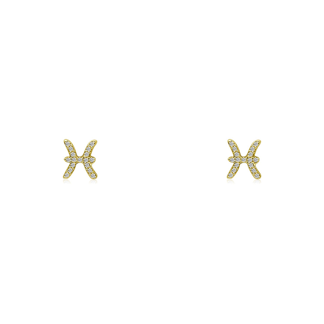 Diamond Zodiac Stud - Lindsey Leigh Jewelry