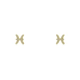 Diamond Zodiac Stud  Lindsey Leigh Jewelry.
