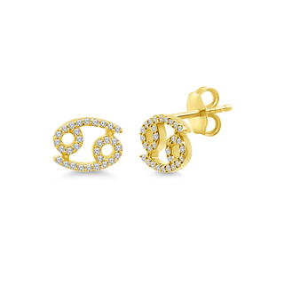Diamond Zodiac Stud  Lindsey Leigh Jewelry.
