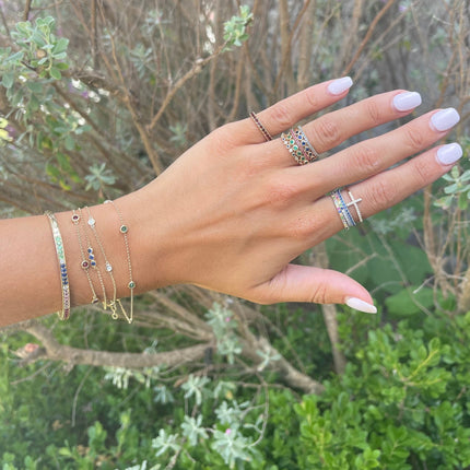 Diamond Station Bracelet  Lindsey Leigh Jewelry.