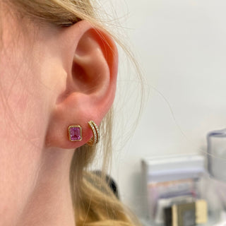 Double Diamond Huggies  Lindsey Leigh Jewelry.
