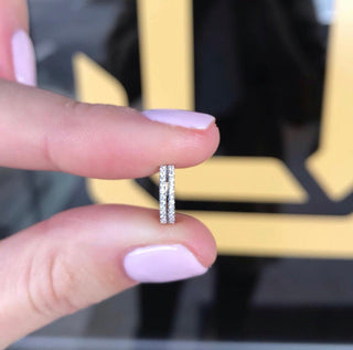 Double Diamond Huggies  Lindsey Leigh Jewelry.
