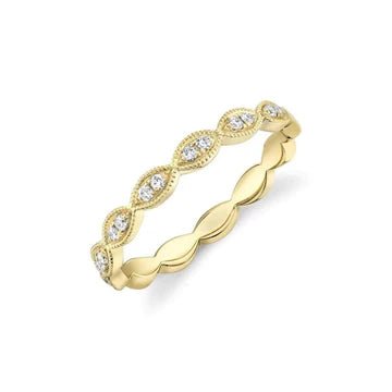 Double Diamond Marquise Band - Lindsey Leigh Jewelry