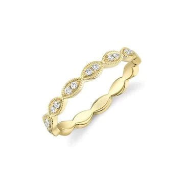 Double Diamond Marquise Band - Lindsey Leigh Jewelry