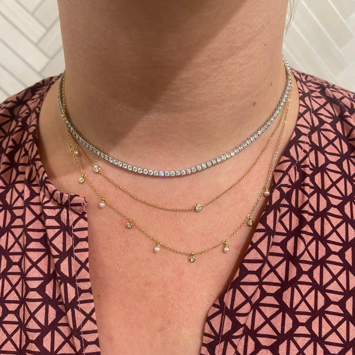 Double Diamond Necklace - Lindsey Leigh Jewelry