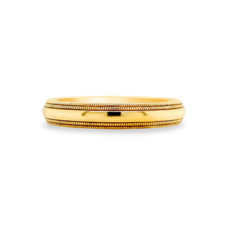 Double Milgrain Half Round Band  Lindsey Leigh Jewelry.
