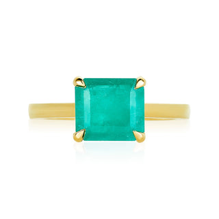 East/ West Emerald Ring  Lindsey Leigh Jewelry.
