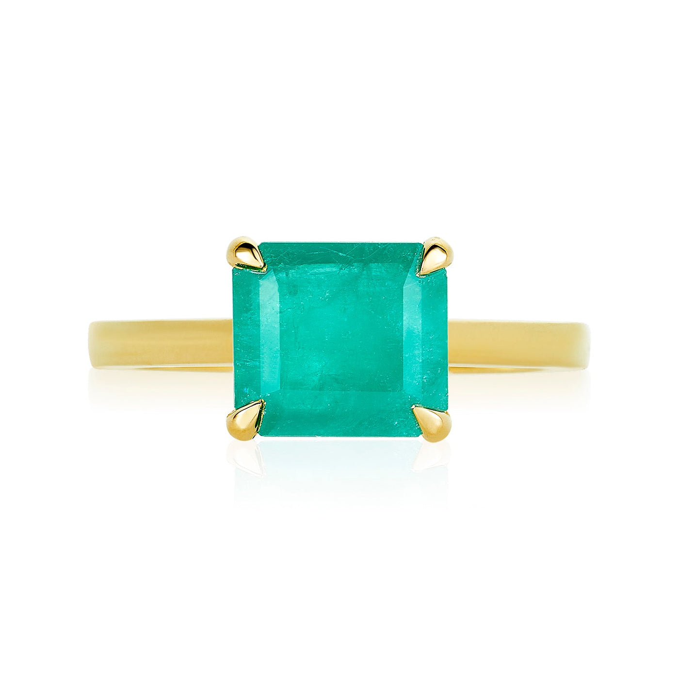 East/ West Emerald Ring - Lindsey Leigh Jewelry