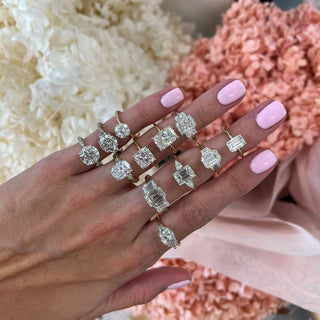 East West Marquise Cut Solitaire  Lindsey Leigh Jewelry.
