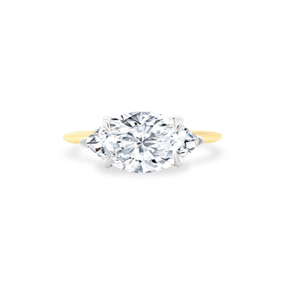 East West Marquise Cut Solitaire  Lindsey Leigh Jewelry.
