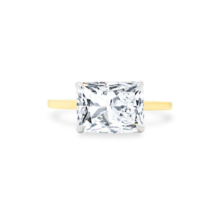 East West Radiant Cut Solitaire  Lindsey Leigh Jewelry.
