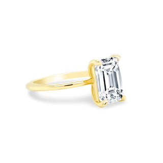 Emerald Cut Solitaire  Lindsey Leigh Jewelry.
