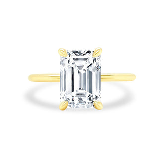 Emerald Cut Solitaire  Lindsey Leigh Jewelry.
