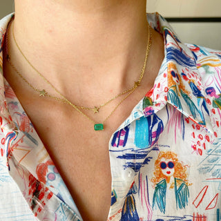 Emerald Necklace  Lindsey Leigh Jewelry.
