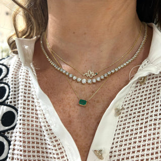 Emerald Necklace  Lindsey Leigh Jewelry.
