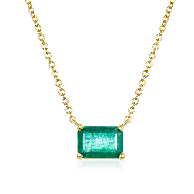 Emerald Necklace - Lindsey Leigh Jewelry