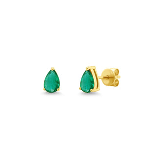 Emerald Pear Studs  Lindsey Leigh Jewelry.
