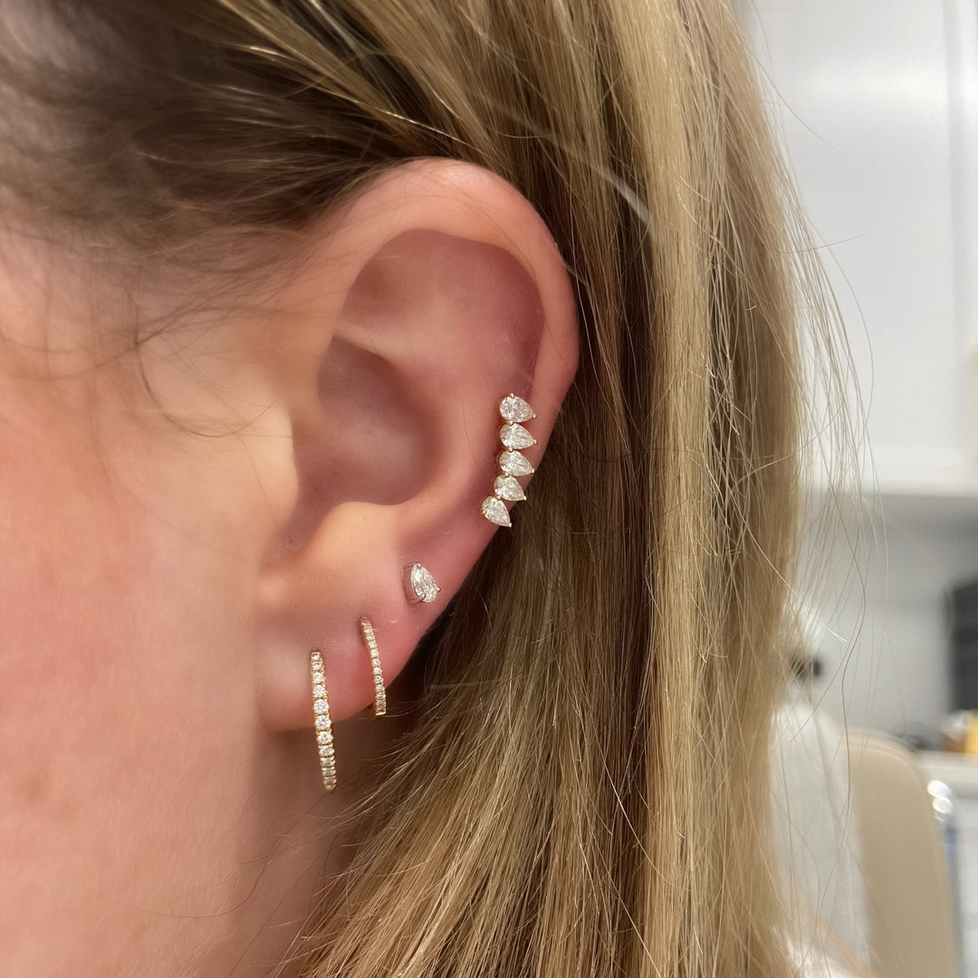 Diamond Stud Earrings by Lindsey Leigh Jewelry