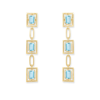 Floating Bezel Dangle Earrings  Lindsey Leigh Jewelry.
