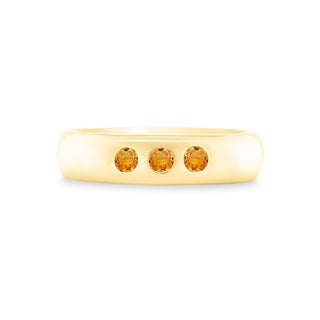 Flush Set Trio Cigar Band  Lindsey Leigh Jewelry.
