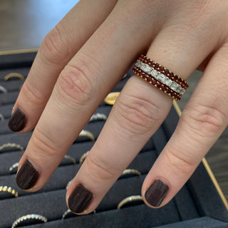 Garnet Band   OLD  Lindsey Leigh Jewelry.
