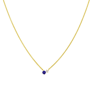 Gemstone and Diamond Duo Necklace   Lindsey Leigh Jewelry
