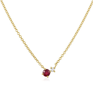 Gemstone and Diamond Duo Necklace   Lindsey Leigh Jewelry
