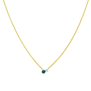 Gemstone and Diamond Duo Necklace  Lindsey Leigh Jewelry.

