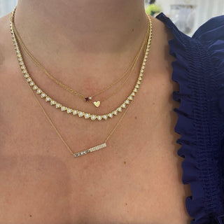 Gemstone and Diamond Duo Necklace  Lindsey Leigh Jewelry.
