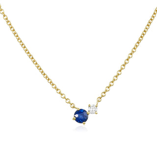 Gemstone and Diamond Duo Necklace  Lindsey Leigh Jewelry.
