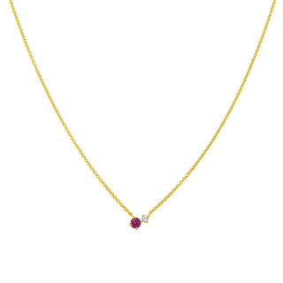 Gemstone and Diamond Duo Necklace  Lindsey Leigh Jewelry.
