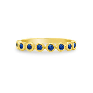Gemstone Bezel Band  Lindsey Leigh Jewelry.
