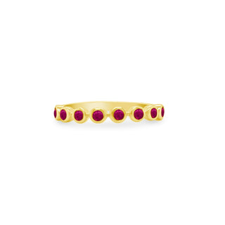 Gemstone Bezel Band  Lindsey Leigh Jewelry.
