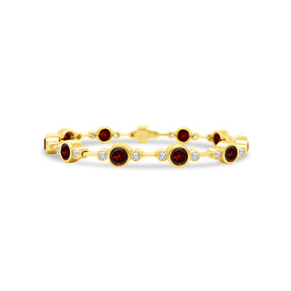 Gemstone Bezel Bar Bracelet  Lindsey Leigh Jewelry.
