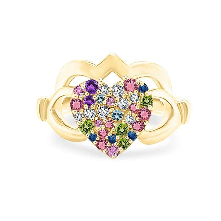 Gemstone Claddagh Ring - Lindsey Leigh Jewelry
