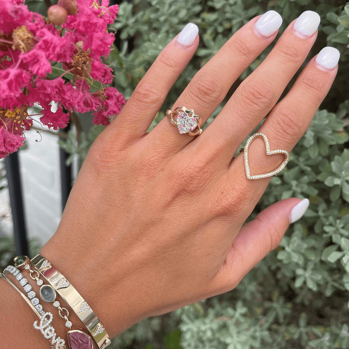Gemstone Claddagh Ring - Lindsey Leigh Jewelry