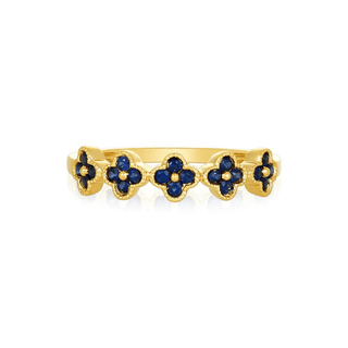 Gemstone Clover Band  Lindsey Leigh Jewelry.
