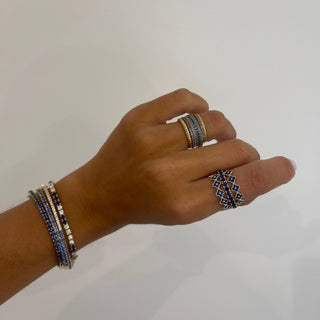 Gemstone Clover Band  Lindsey Leigh Jewelry.
