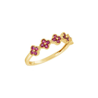 Gemstone Clover Band  Lindsey Leigh Jewelry.

