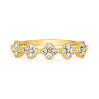 Gemstone Clover Band  Lindsey Leigh Jewelry.
