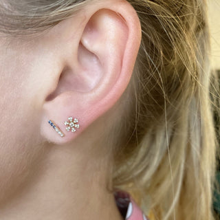 Gemstone & Diamond Bar Studs  Lindsey Leigh Jewelry.
