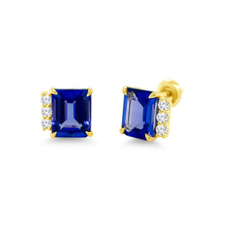 Gemstone & Diamond Trio Earrings  Lindsey Leigh Jewelry.
