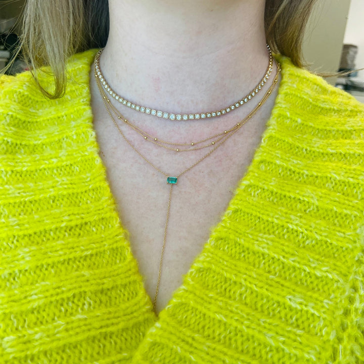 Gemstone Lariat - Lindsey Leigh Jewelry