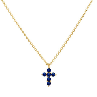 Gemstone Mini Cross Necklace  Lindsey Leigh Jewelry.
