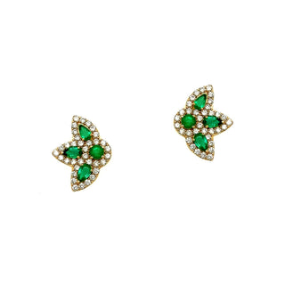 Gemstone Peacock Studs  Lindsey Leigh Jewelry.
